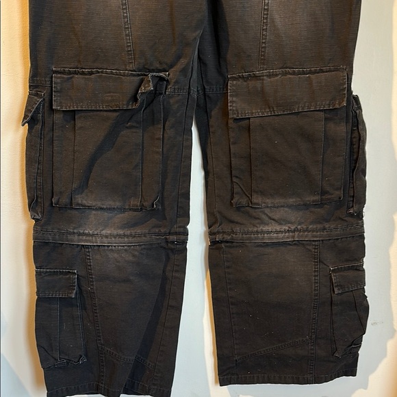 Men's Warpaint Black Cargo Pants - Picture 2 of 6